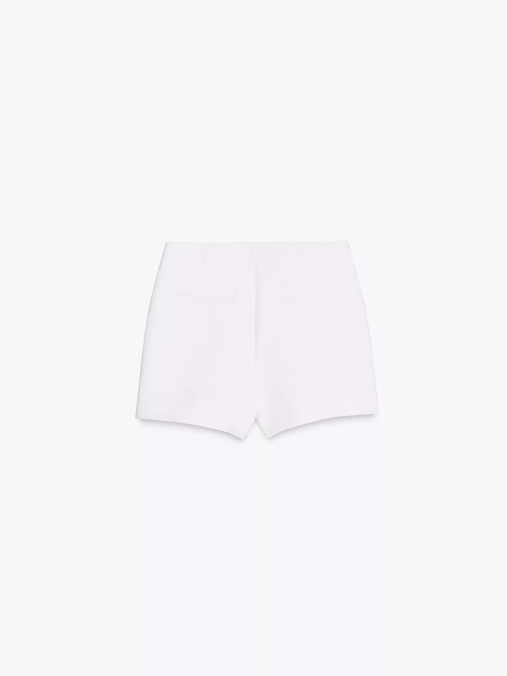 Zara White Asymmetrical Wrap Skort